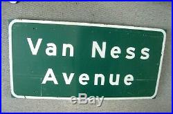 Vintage Sign DIVISADERO STREET San Francisco STATE OF CALIFORNIA Huge 60 X 30