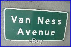 Vintage Sign VAN NESS AVENUE San Francisco STATE OF CALIFORNIA Huge 60 X 30