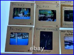 Vintage Slides 50's 60's California Disney Land Yosemite Hospital Modesto Bridge