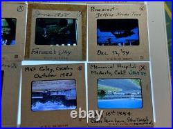 Vintage Slides 50's 60's California Disney Land Yosemite Hospital Modesto Bridge
