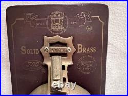 Vintage Solid Brass San Francisco Cable Car Pull Chain Door Bell 1995 Trolley
