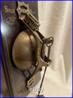 Vintage Solid Brass San Francisco Cable Car Pull Chain Door Bell 1995 Trolley
