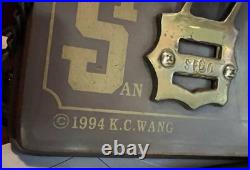 Vintage Solid Brass San Francisco Cable Car Pull Chain Door Bell 1995 Trolley