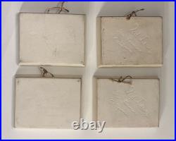 Vintage Ted Lewy San Francisco Ceramic Trays Set of 4 Cable Cars & Bay Bridge