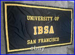 Vintage UNIVERSITY San Francisco IBSA INT'L BACCALAUREATE Banner Pennant FLAG