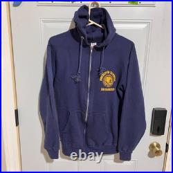 Vintage University California San Francisco Champion Hoodie Large Blue Zip Up US