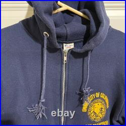 Vintage University California San Francisco Champion Hoodie Large Blue Zip Up US