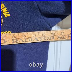 Vintage University California San Francisco Champion Hoodie Large Blue Zip Up US