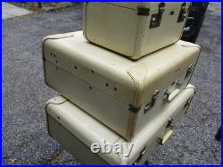 Vintage Vogue Luggage Company San Francisco California travel 3 piece set 1950's