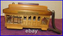 Vintage Wooden San Francisco Cable Car Trolley Telephone Calif. California