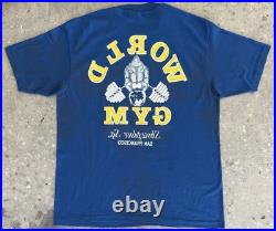 Vintage World Gym Tshirt Showplace San Francisco California 1989 Joe Golds XL