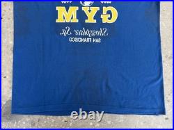 Vintage World Gym Tshirt Showplace San Francisco California 1989 Joe Golds XL
