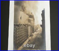 Vtg 1906 San Francisco Earthquake Fire THE MORNING CALL Photograph Market St
