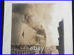 Vtg 1906 San Francisco Earthquake Fire THE MORNING CALL Photograph Market St
