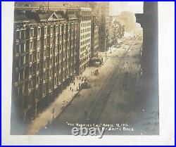 Vtg 1906 San Francisco Earthquake Fire THE MORNING CALL Photograph Market St