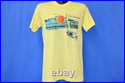 Vtg 80s SAN FRANCISCO CALIFORNIA SAILBOAT YACHT SUNSET OCEAN WAVES'84 t-shirt M