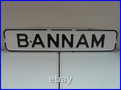 Vtg San Francisco California Porcelain Enamel Street Sign Bannam Original Rare