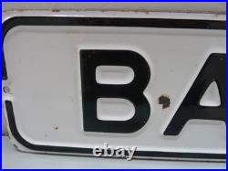 Vtg San Francisco California Porcelain Enamel Street Sign Bannam Original Rare