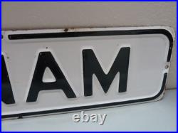 Vtg San Francisco California Porcelain Enamel Street Sign Bannam Original Rare