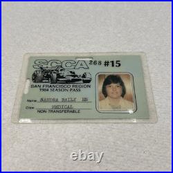 Vtg San Francisco California Sports Car Club America Road Race Pass 1984 Medical