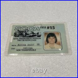 Vtg San Francisco California Sports Car Club America Road Race Pass 1984 Medical
