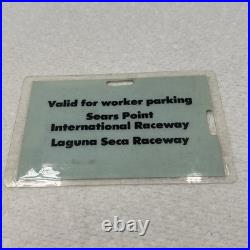 Vtg San Francisco California Sports Car Club America Road Race Pass 1984 Medical