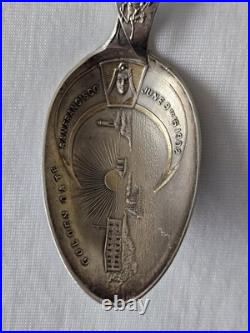 Vtg Sterling Silver Collectible San Francisco California Gold Rush Spoon 22.68g