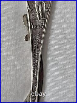 Vtg Sterling Silver Collectible San Francisco California Gold Rush Spoon 22.68g