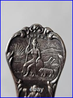 Vtg Sterling Silver Collectible San Francisco California Gold Rush Spoon 22.68g
