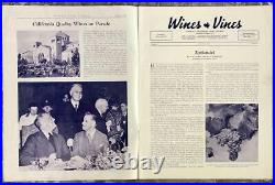 WINES & VINES 1930's WINE MAKING California Viticulture GRAPE Journal 3 ISSUES