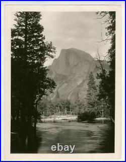 WJ Street Photograph Silver Print Half Dome Yosemite Park c1910 Landscape WJ Street Photograph Silver Print Half Dome Yosemite Park c1910 Landscape