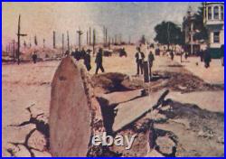 W R Hearst 1906 Eathquake Torn Pavements American Journal Examiner Postcard