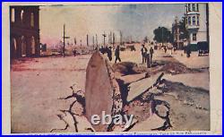 W R Hearst 1906 Eathquake Torn Pavements American Journal Examiner Postcard