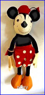 Walt Disney Family Museum Limited Edition Old Minnie Mouse Plush Toy 1928 Replca
