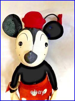 Walt Disney Family Museum Limited Edition Old Minnie Mouse Plush Toy 1928 Replca