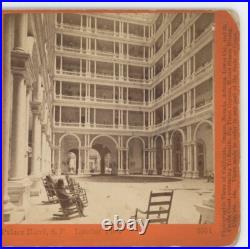 Watkins New Series Palace Hotel Interior San Francisco California Stereoview