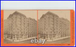 Watkins Palace Hotel Market St Montgomery St San Francisco California Stereoview