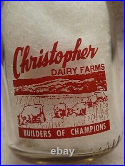 Western Christopher Dairy Farms San Francisco California Great Graphics 1/2 Pint