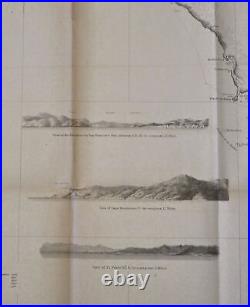 Western U. S. Coast California San Francisco Monterey 1851 U. S. Coast Survey map