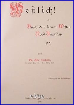 Westlich! 1897 Otto Zardetti California San Francisco RARE German Photo Book
