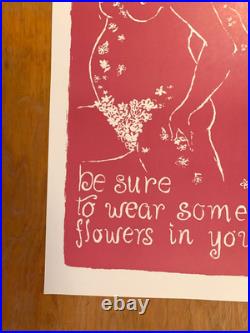 When you come to San Francisco Lovely Vintage 60s Travel Poster 19x28