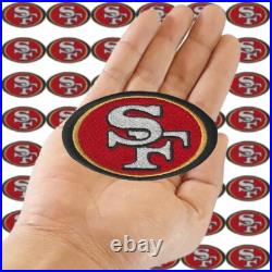 Wholesale California San Francisco 49ers Logo Size 3.2x1.8 Sew Iron on Patches