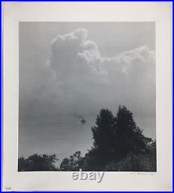 William DASSONVILLE Ferry Boat on San Francisco Bay, 1925 / VINTAGE / SIGNED