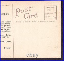Zangs Brewery Denver Colorado Lammers Beer 1911 Calendar Advertising PostCard